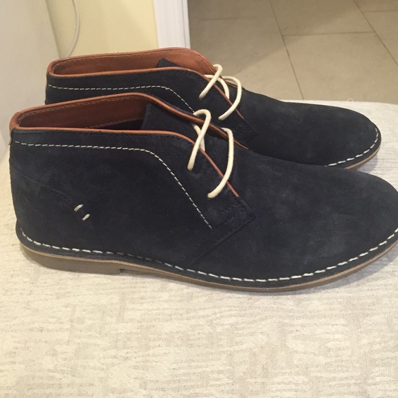 Steve Madden Other - Steve Madden Navy Suede Boots in Size 9