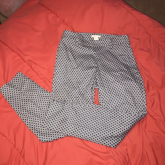 🎁BOGO!🎁 Blue and White Ankle Length Slacks