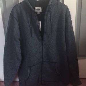 Long sleeve heavy fleece lined sweatshirt