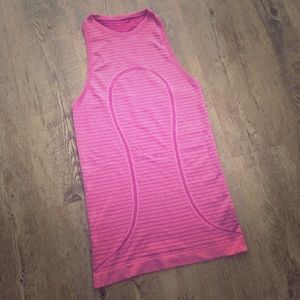 Lululemon Athletica pink racer back tank