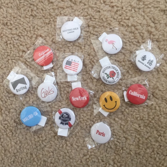 Brandy Melville Accessories Brandy Melville Pins Set Of 4 Poshmark