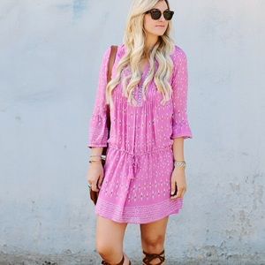 Joie Silk Drawstring Dress XS