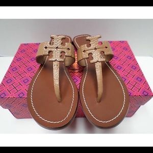 EUC Tory Burch Sz 7 Tan Moore Sandals