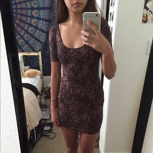 Forever 21 bodycon lace design dress
