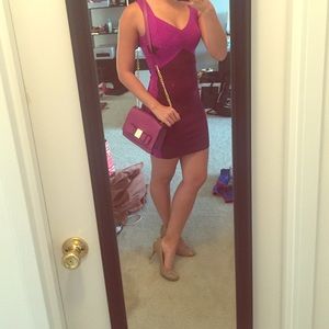 Purple Minidress Express Size XS