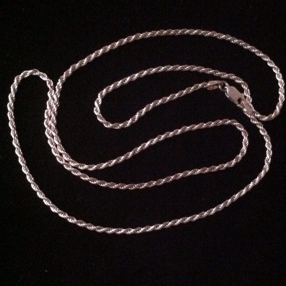 Sterling Silver Twisted Rope Necklace
23.5" Long - Picture 3 of 4