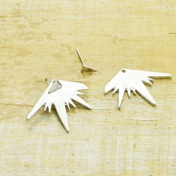RESTOCKED!!! ✨Silver starburst Ear Jackets✨ - Picture 3 of 3