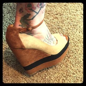 H by Halston Platform Suede Womens shoes