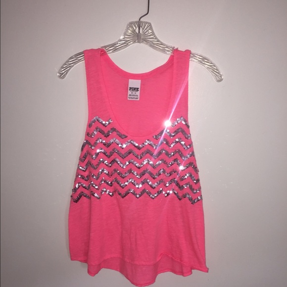 Pink Sequin tank