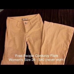 Free People Corduroy Flares