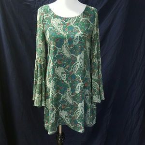 Paisley vintage 70s dress