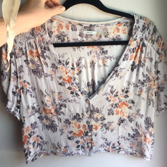 Floral crop top