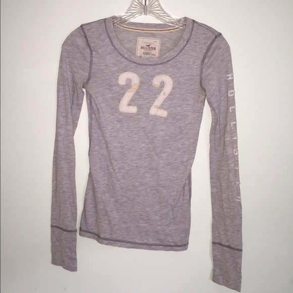 Gray Hollister Long Sleeve Shirt