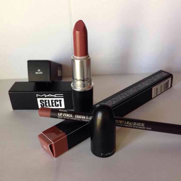 MAC matte SO SELECT & WHIRL lip pencil