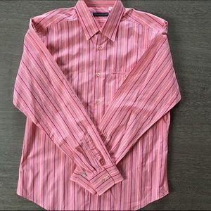 Massimo Bizzocchi pink striped button up