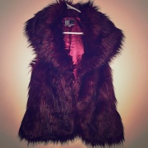 Faux fur vest
