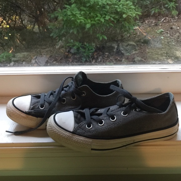 Gray Denim Style Converse Size 6 Women's