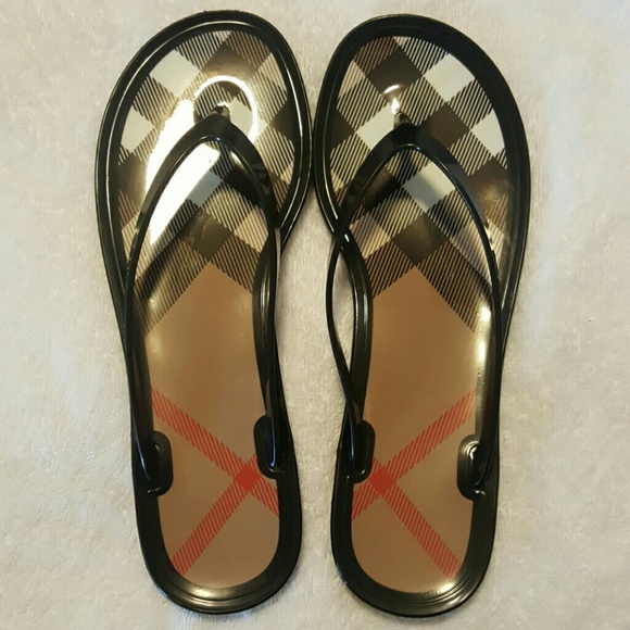 Burberry jelly banstead flip flops