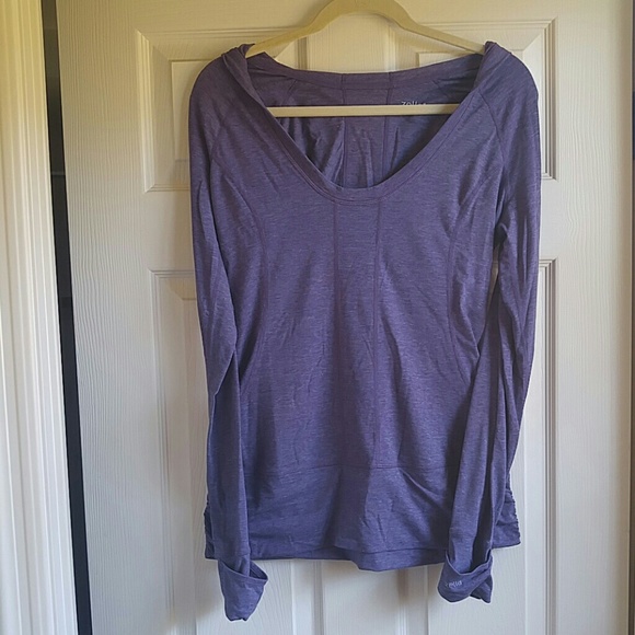 Zella long sleeve hooded workout shirt