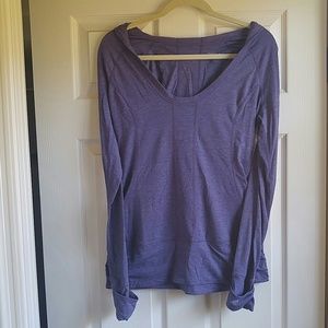 Zella long sleeve hooded workout shirt