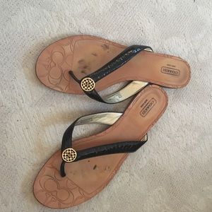 Coach flip flops