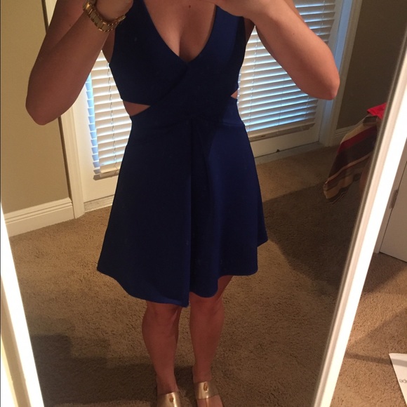 Blue dress - gameday!