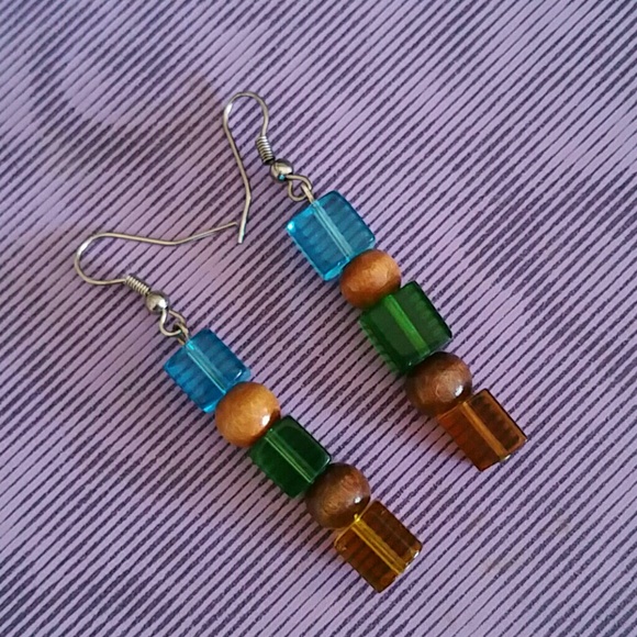 Handmade Multicolored Colum earrings!