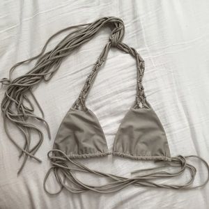 Mikoh swim gray bikini top