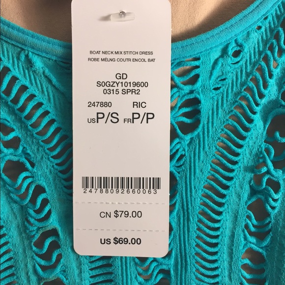 Final price!!! Bebe, teal mesh dress, Small Petite
