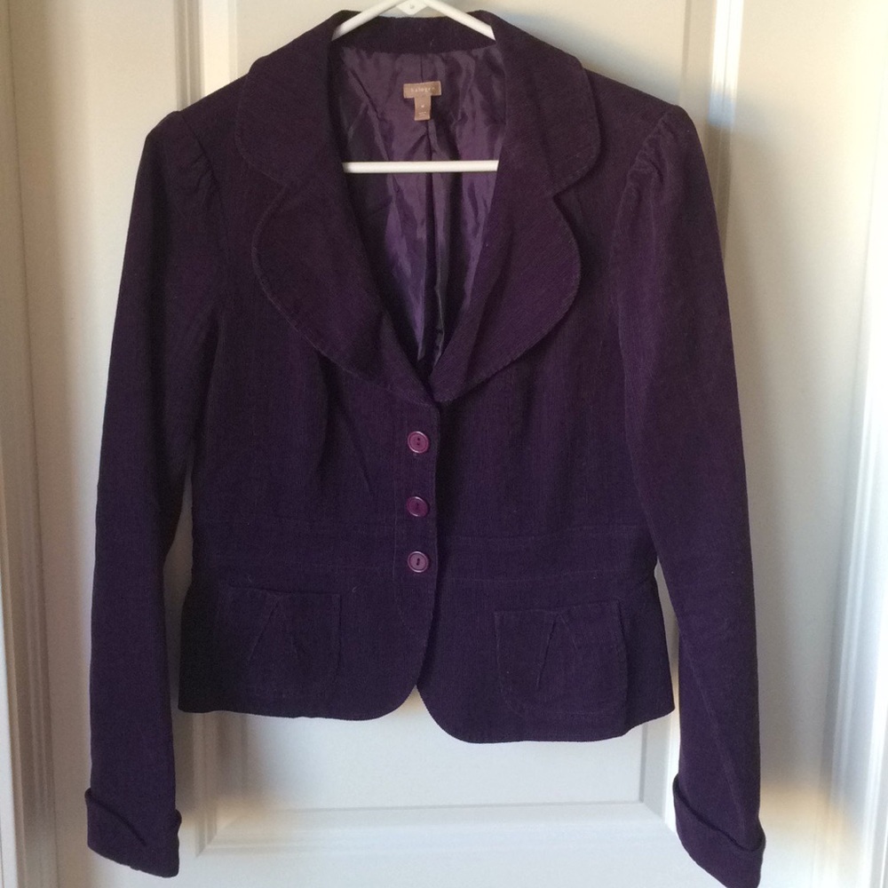 Halogen Purple Corduroy Blazer