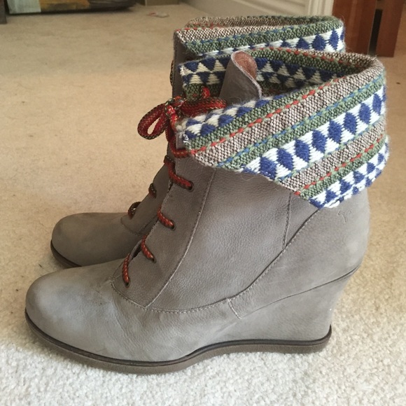 ANTHROPOLOGIE lightly worn, wedge shoes - Picture 2 of 3