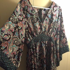 Paisley print dress, size M, Francesca's