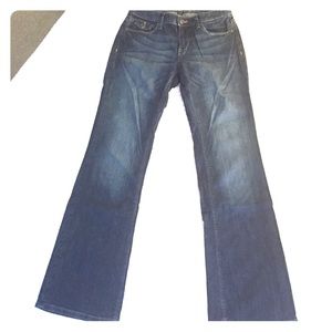 Banana Republic flare leg jeans.