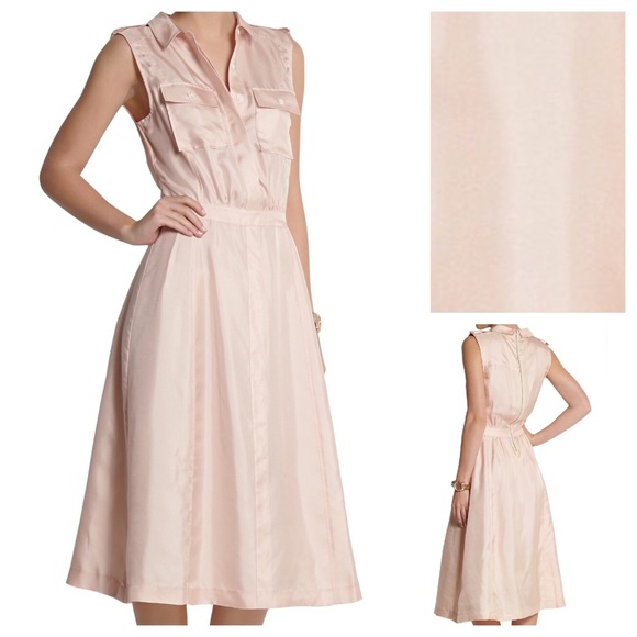 BAND OF OUTSIDERS SILK BLUSH DRESS - Picture 2 of 3
