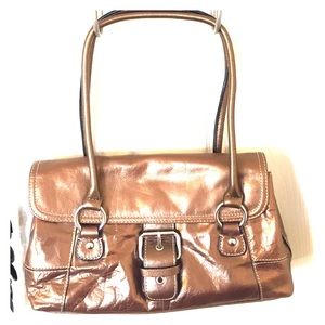 Giani Bernini bronze metallic leather purse.