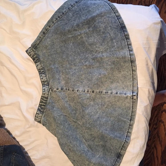 Acid wash high waisted skirt American apparel