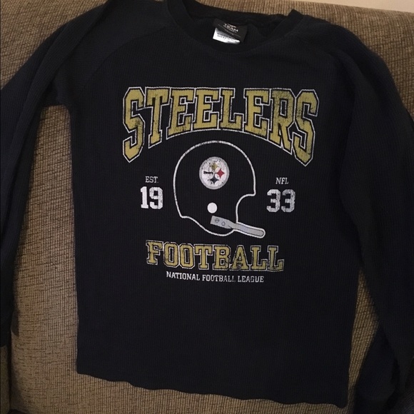 Boy's NFL long sleeve waffle-knit shirt