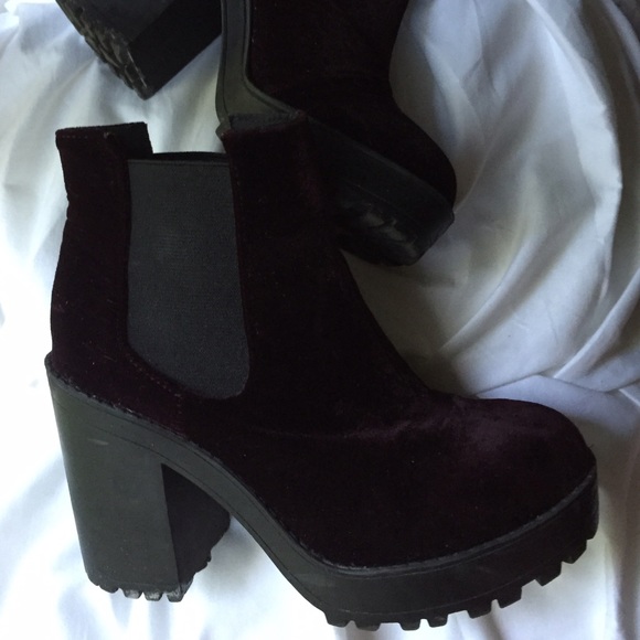 Velvet Platform Bootie