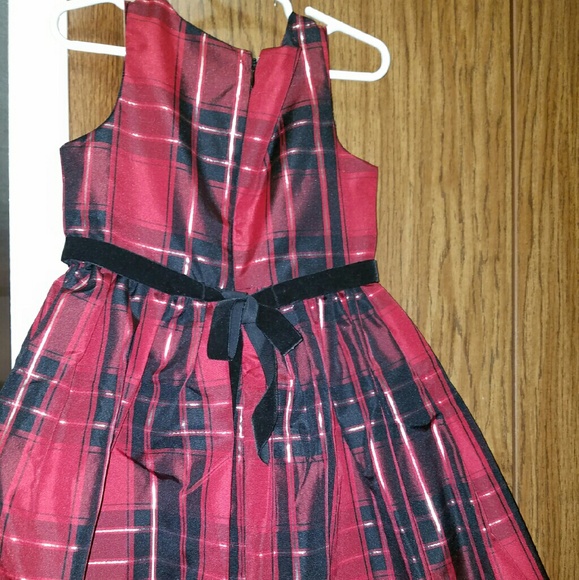 Girls plaid dress with cardigan - Picture 2 of 2