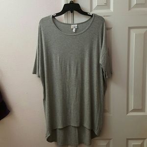 Lularoe ribbed gray Irma Small