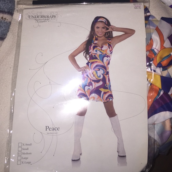 Polyester Peace dress with Scarf