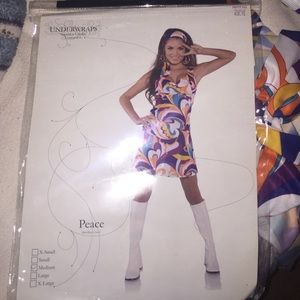 Polyester Peace dress with Scarf