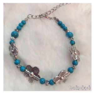Blue Turquoise Tibit Bracelet.