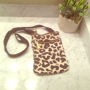 VS Pink leopard crossbody