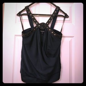 Bebe Embellished open front top