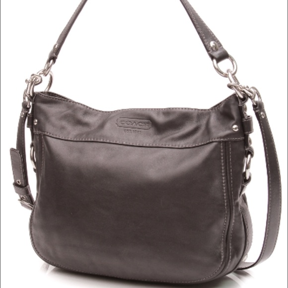 Coach black leather Zoe purse!