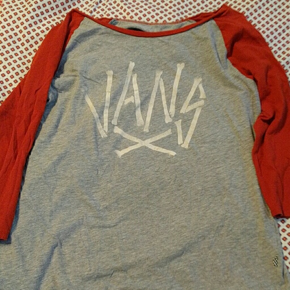 Crossbones vans henley style tee