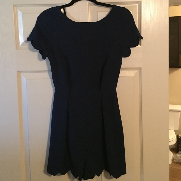 Monteau Navy Blue Romper. Size small
