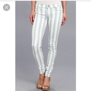Hudson Krista Super Skinny Stripe Jeans