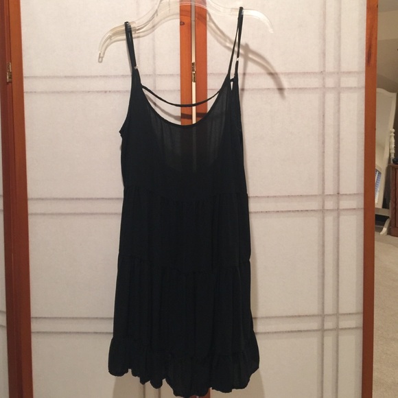 Brandy Mellvile open back black dress